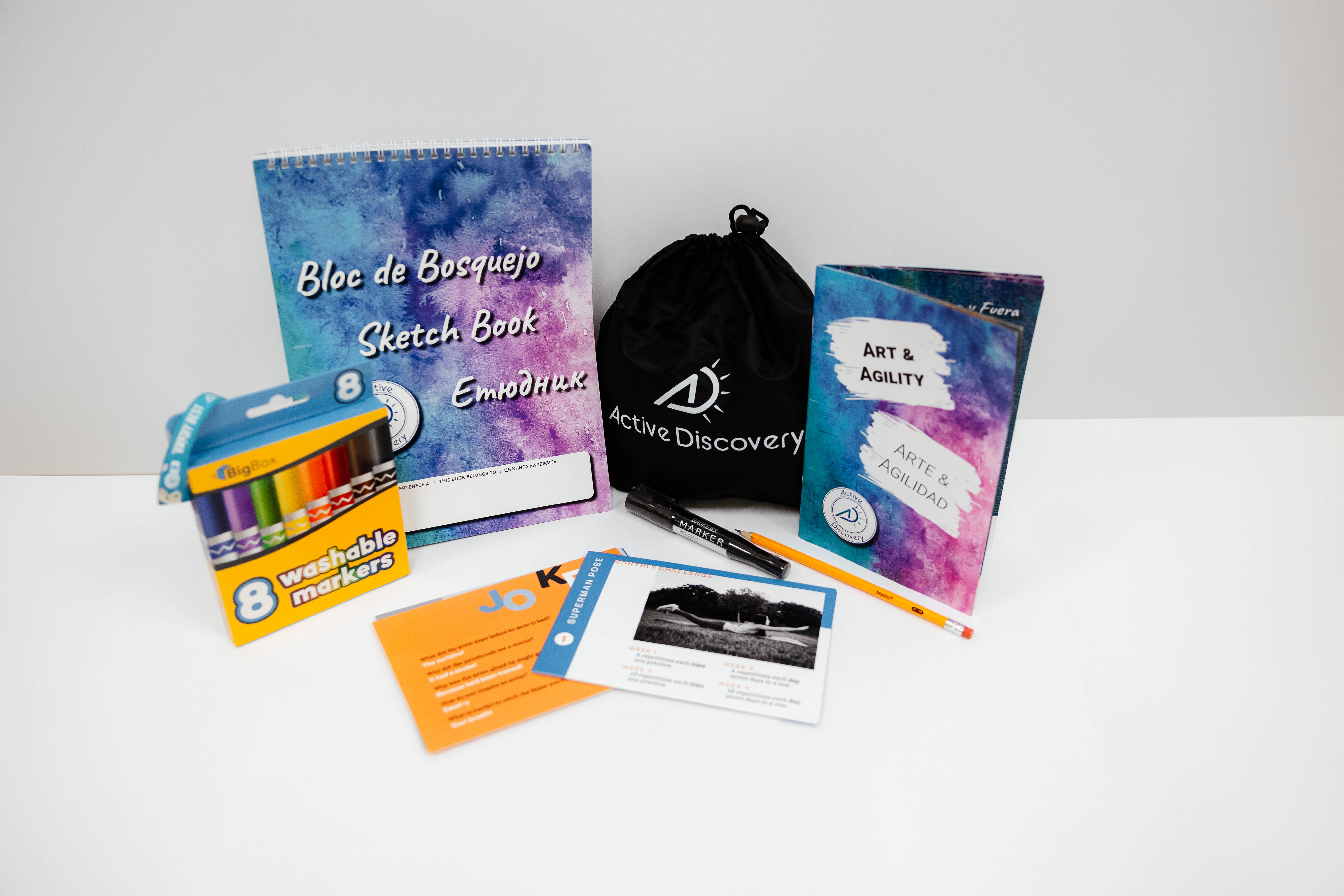 Kit contents showcase